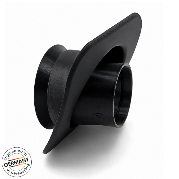 Ansaugflansch "All-in" mit 49mm PWK-Ansaugmuffe - passend für Gehäusemittelteil S50 S51 S53